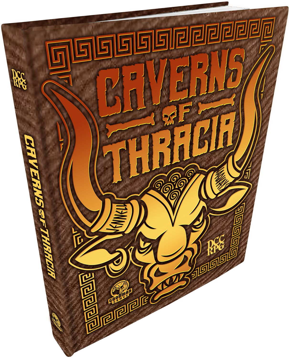 Dungeon Crawl Classics RPG: Caverns of Thracia - LE Minotaur Hide Cover Dungeon Crawl Classics RPG: Caverns of Thracia - LE Minotaur Hide Cover