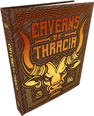 Dungeon Crawl Classics RPG: Caverns of Thracia - LE Minotaur Hide Cover Dungeon Crawl Classics RPG: Caverns of Thracia - LE Minotaur Hide Cover