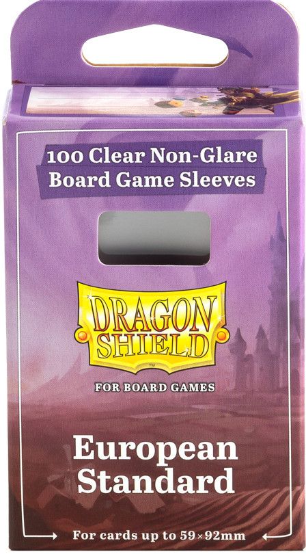 Dragon Shields: (100) European Standard Board Game Sleeves (59mm x 92mm) Dragon Shields: (100) European Standard Board Game Sleeves (59mm x 92mm)