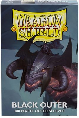 Dragon Shields Outer Sleeves Matte Black (100)
