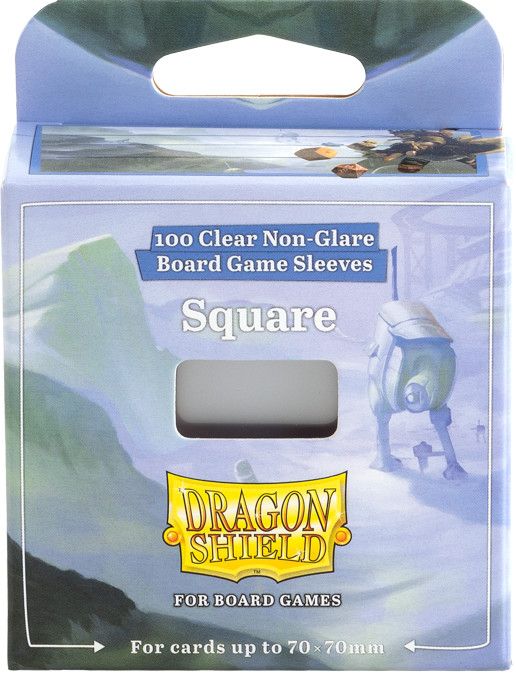 Dragon Shields: (100) Square Board Game Sleeves (70mm x 70mm) Dragon Shields: (100) Square Board Game Sleeves (70mm x 70mm)