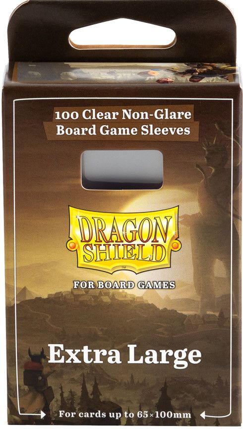 Dragon Shields: (100) Extra Large Board Game Sleeves (65mm x 100mm) Dragon Shields: (100) Extra Large Board Game Sleeves (65mm x 100mm)