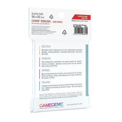 PRIME Catan-Sized Sleeves (60) 56 x 82 mm