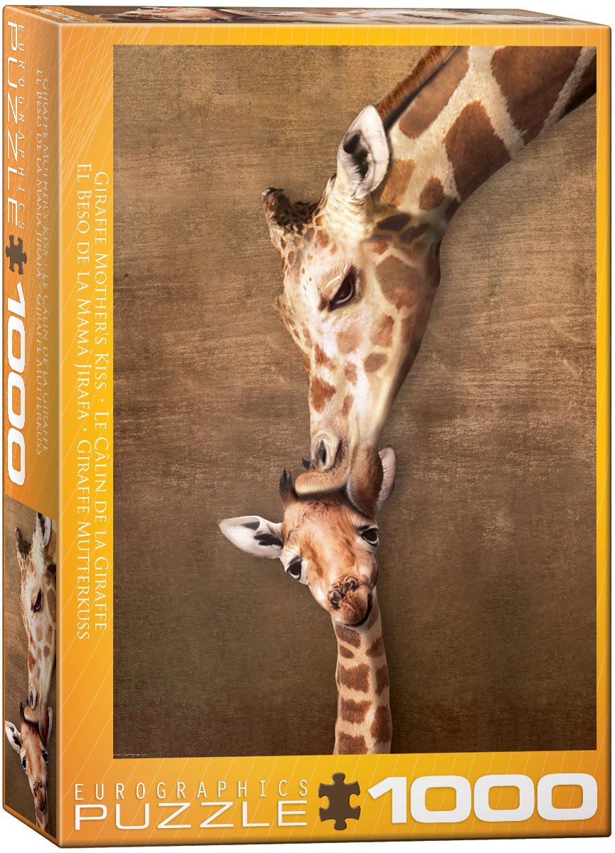 Giraffe Mother's Kiss 1000pc Giraffe Mother's Kiss 1000pc