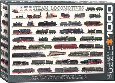 Steam Locomotives 1000 pc