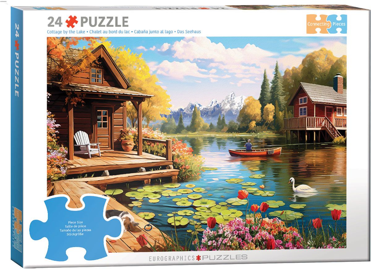 Connecting Pieces Cottage by the Lake 24pc