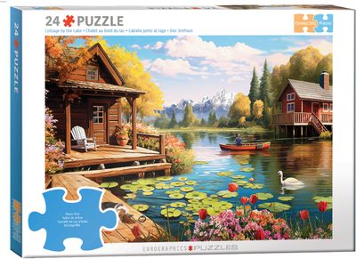 Connecting Pieces Cottage by the Lake 24pc