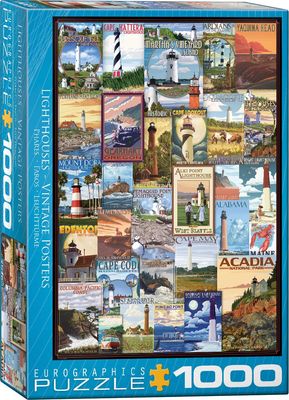 Lighthouses Vintage Posters 1000pc