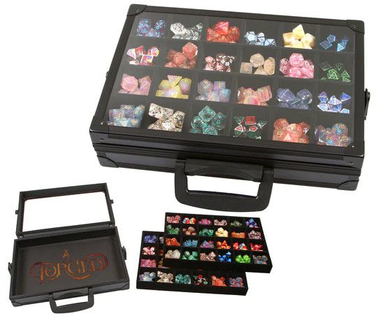 Dice Display Case and Dice Tray with 2 Removable Divided Dice Trays Dice Display Case and Dice Tray with 2 Removable Divided Dice Trays