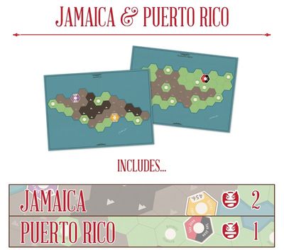 Age of Steam Deluxe Expansion IV & Jamaica & Puerto Rico Maps