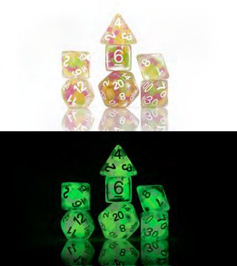 SD Glow-In-The-Dark Melon Ball Glowworm 7-die Set