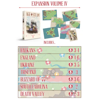 Age of Steam Deluxe Expansion Volume IV