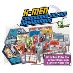 Marvel United X-Men Cardboard Villain Dashboards Marvel United X-Men Cardboard Villain Dashboards