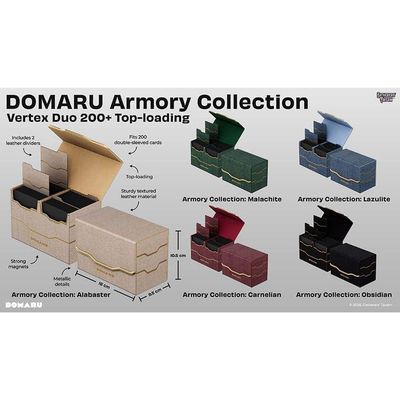 Domaru Armory Vertex Duo 200-Plus Deck Box Carnelian