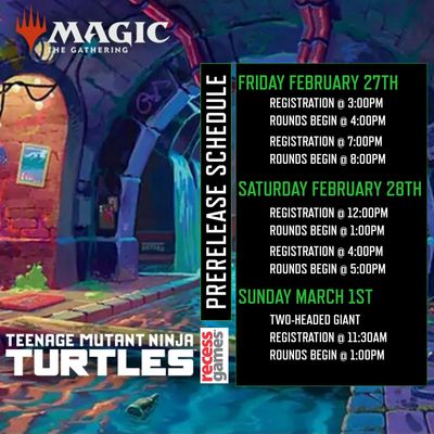 MTG TMNT Prerelease MTG TMNT Prerelease