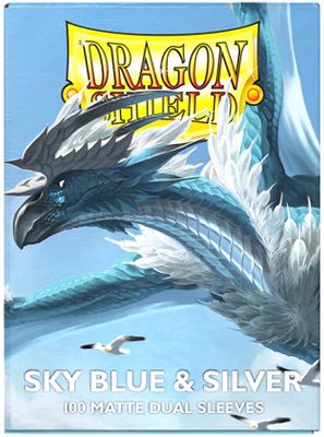Dragon Shield Sleeves Dual Matte Sky Blue Silver (100)