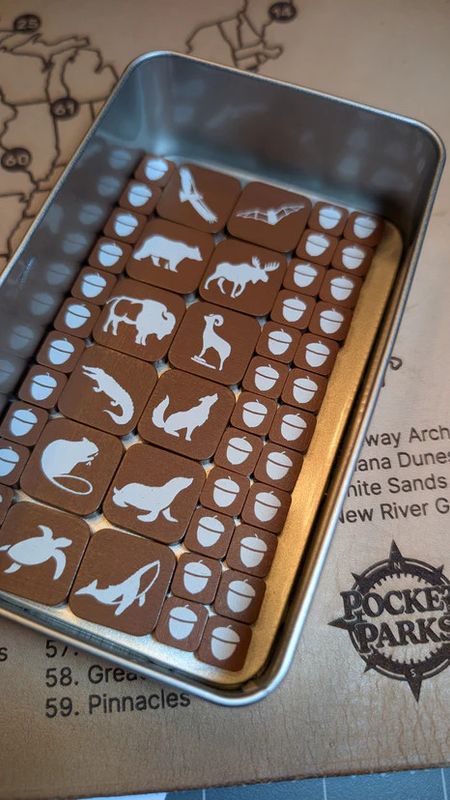 PocketParks Wooden Animal Tokens