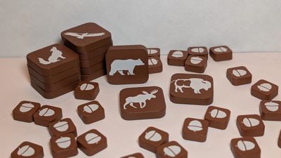 PocketParks Wooden Animal Tokens