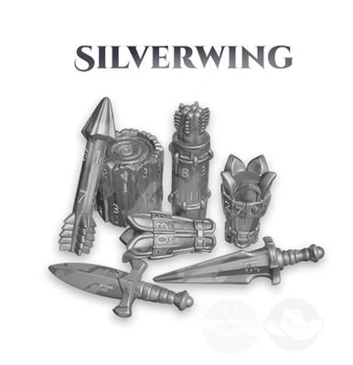 PolyHero Ranger 8 Dice Set Silverwing