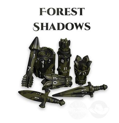 PolyHero Ranger 8 Dice Set Forest Shadows