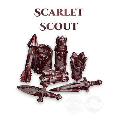 PolyHero Ranger 8 Dice Set Scarlet Scout