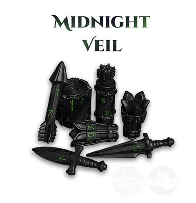 PolyHero Ranger 8 Dice Set Midnight Veil