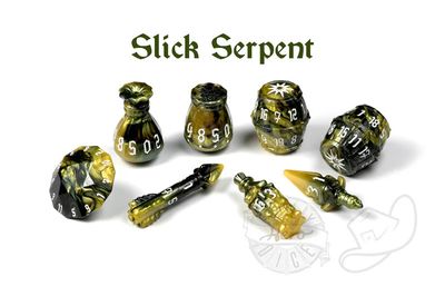 PolyHero Rogue 8 Dice Set Slick Serpent PolyHero Rogue 8 Dice Set Slick Serpent