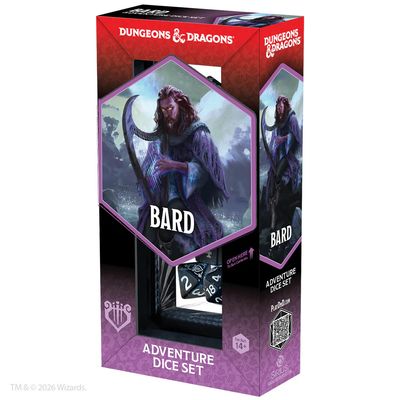 D&D Adventure Dice Bard Blue/Black