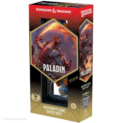 D&D Adventure Dice Paladin Orange/Blue