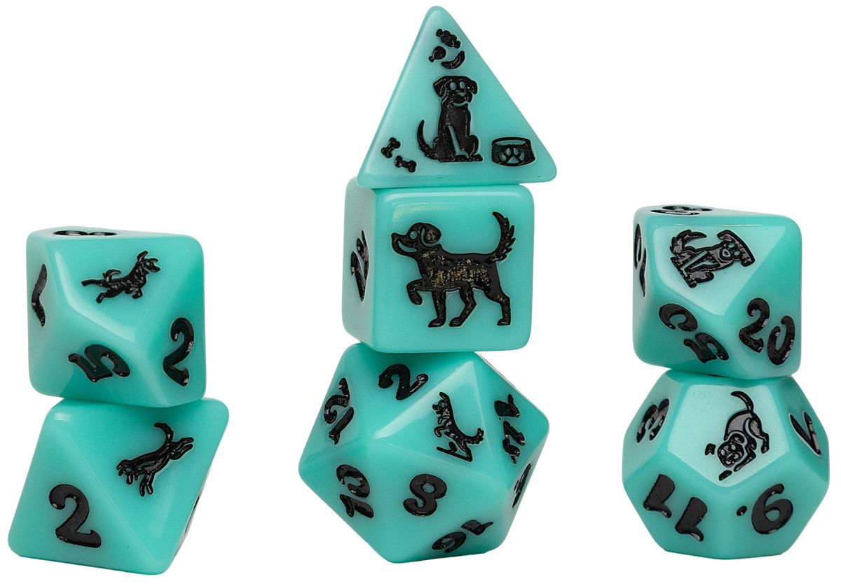 SD Animal Series Seafoam Shepherd 7-Die RPG Set
