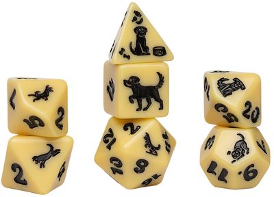 SD Animal Series Golden Pup 7-Die RPG Set SD Animal Series Golden Pup 7-Die RPG Set