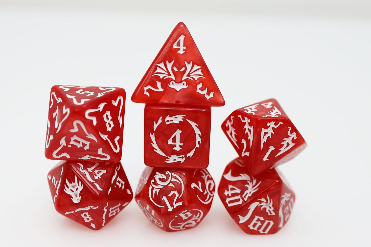 Drake's Flight RPG Dice Set Drake's Flight RPG Dice Set, Color: Inferno