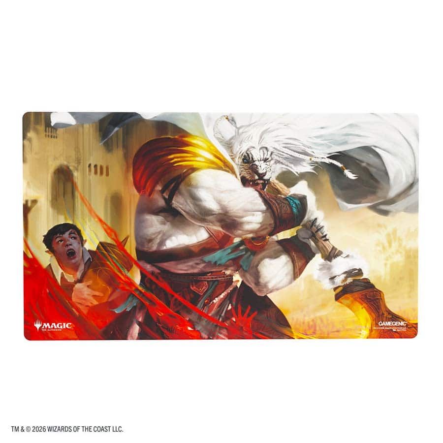 MTG Secrets of Strixhaven Prime Playmat, Product: Ajani's Response
