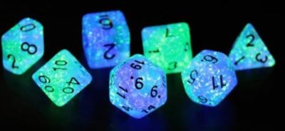 SD Glow-In-The-Dark Peacock Glowworm 7-die Set