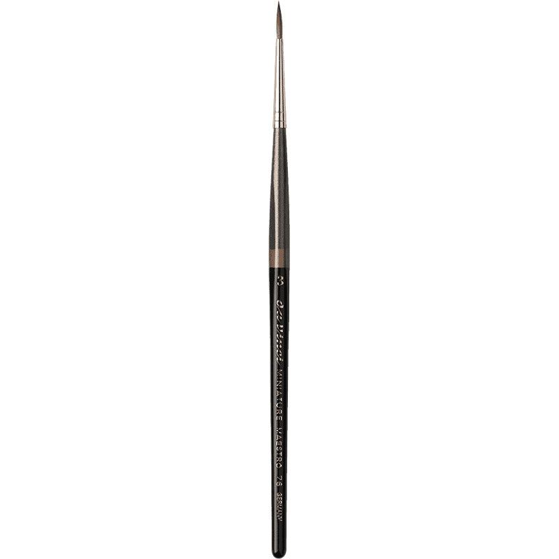 Da Vinci Maestro Miniature Round Kolinsky Sable Short Pointed Size 3 Da Vinci Maestro Miniature Round Kolinsky Sable Short Pointed Size 3