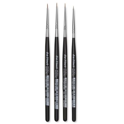 Da Vinci Micro Maestro Kolinsky Brushes Round Short Handle Set of 4