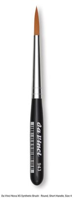 Da Vinci Nova XS Synthetic Brush Round Mini Handle Series 943 Size 4