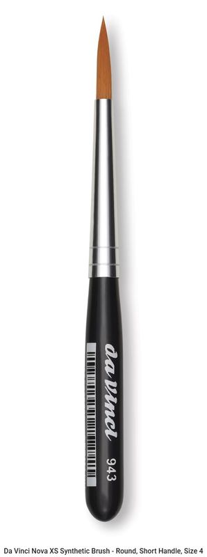 Da Vinci Nova XS Synthetic Brush Round Mini Handle Series 943 Size 4