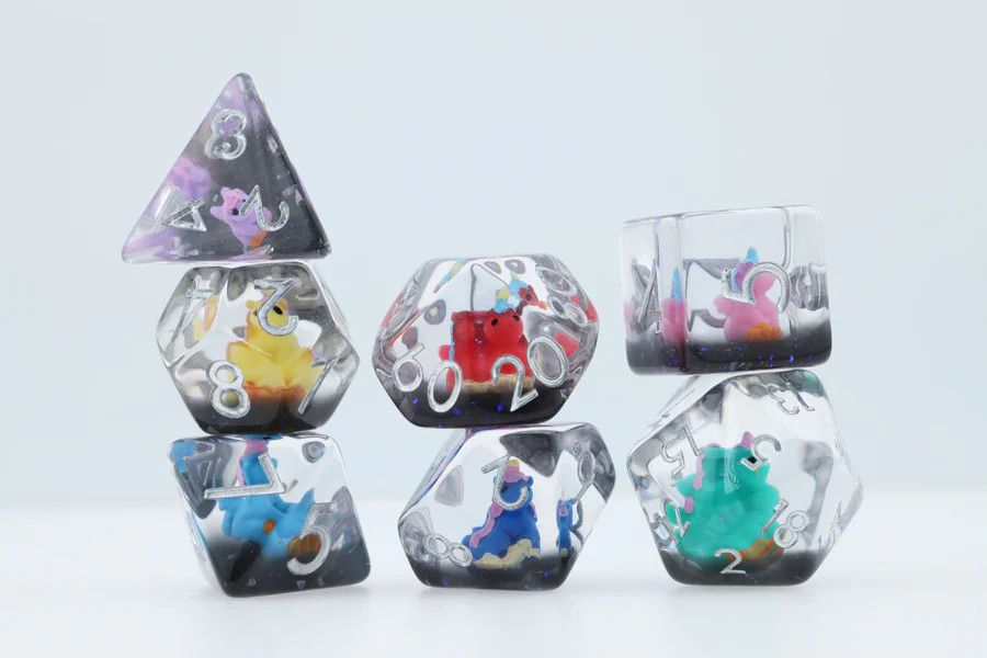 Unicorn Party RPG Dice Set