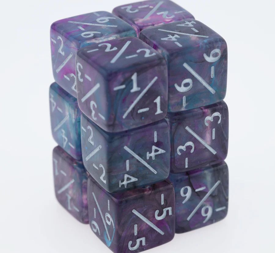 Dice Counters -1/-1 Purple Petunia Magic Counters