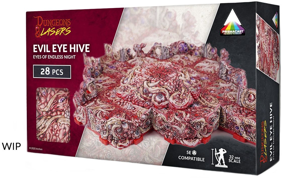 Dungeons and Lasers Pre-Painted Evil Eye Hive