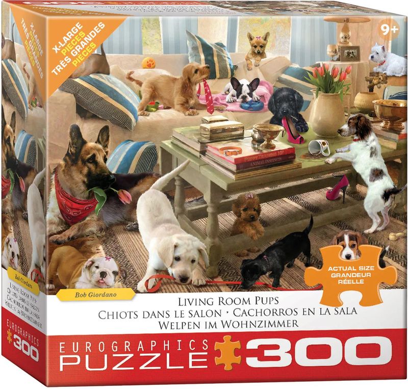 Living Room Pups 300pc