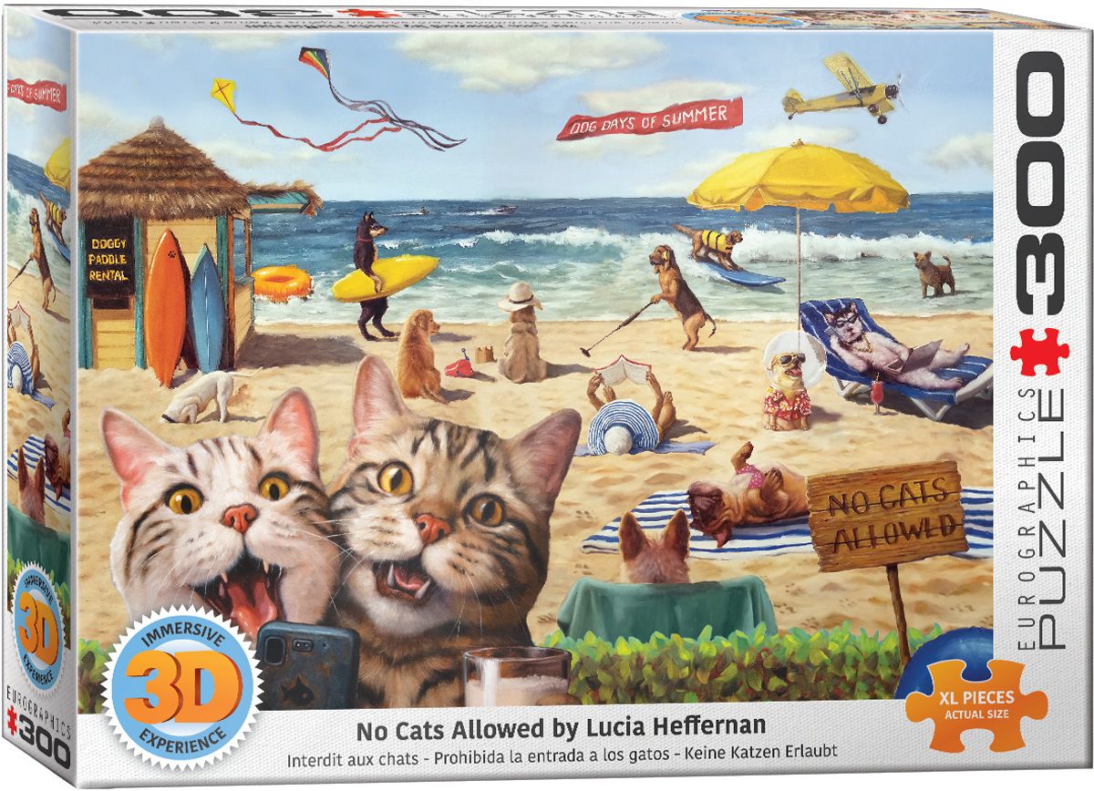 No Cats Allowed 3D Lenticular 300pc