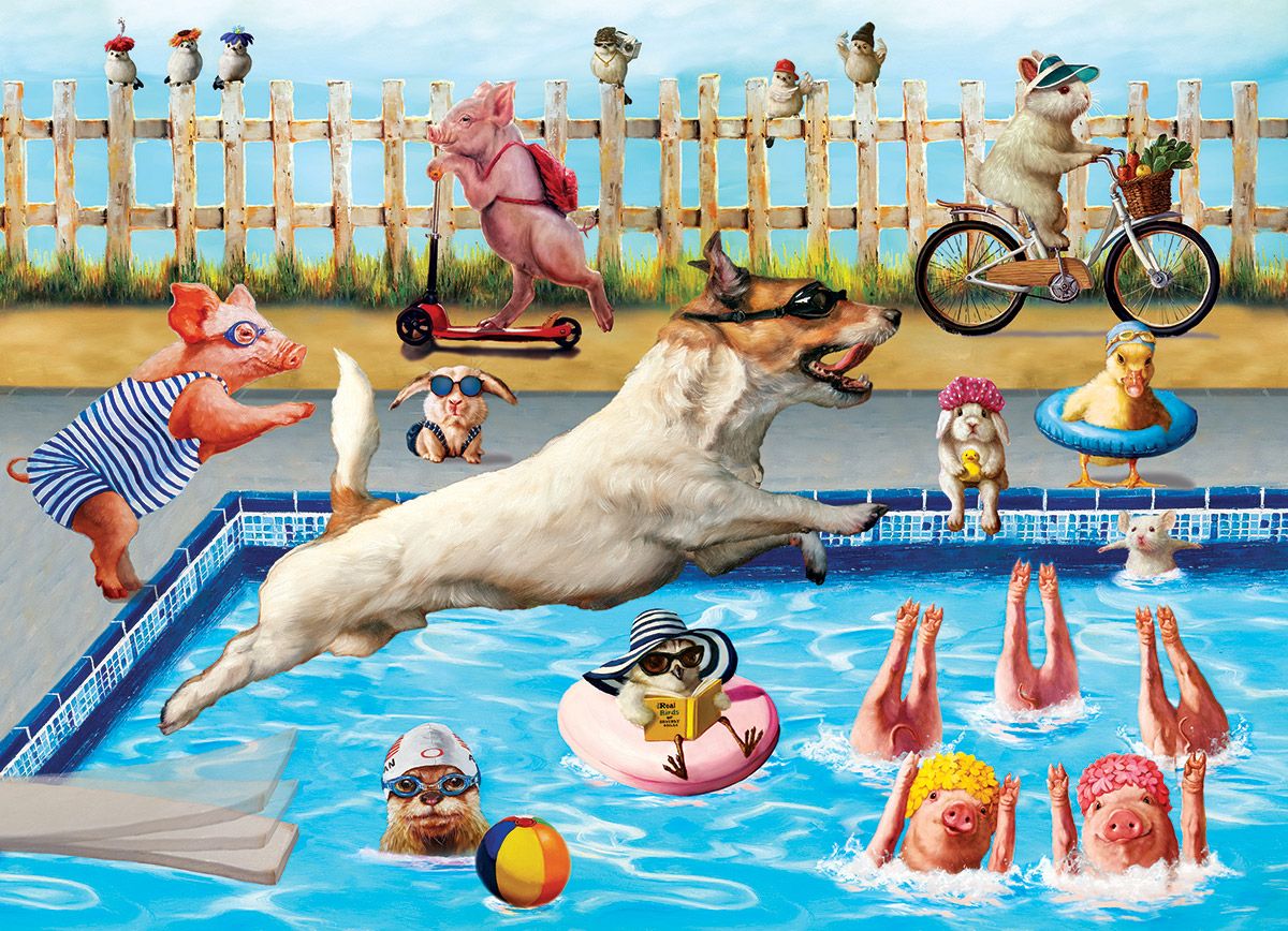 Crazy Pool Day 3D Lenticular 300pc
