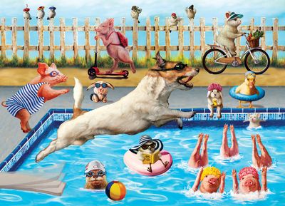 Crazy Pool Day 3D Lenticular 300pc