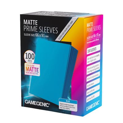 Matte Prime Sleeves Blue 66x91 (100)