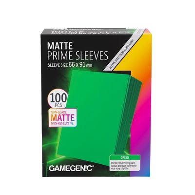 Matte Prime Sleeves Green 66x91 (100)