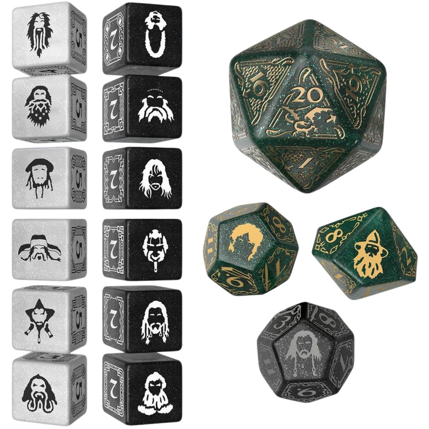 The Hobbit Dice Set Verdant Grove