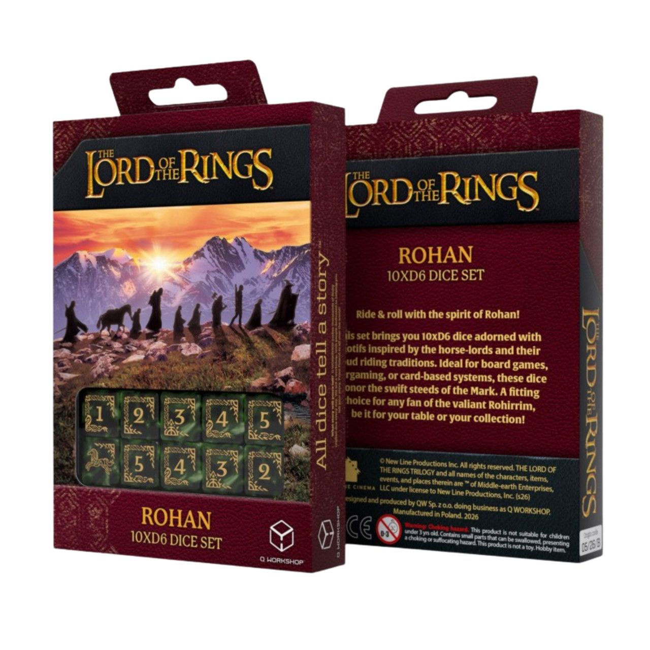 The Lord of the Rings Rohan 10-D6 Dice Set