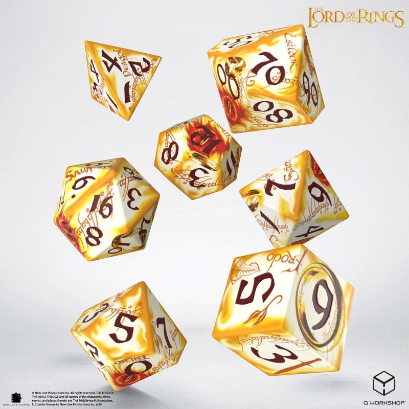 The Lord of the Rings Ring Bearers Dice Set Whitefire Radiance The Lord of the Rings Ring Bearers Dice Set Whitefire Radiance
